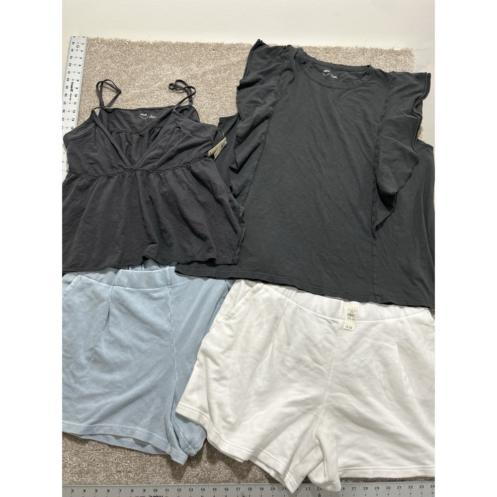 Aerie Women's‎ XL Mineral Wash French Terry Pleated Shorts(2 pair), Tank, Tshirt